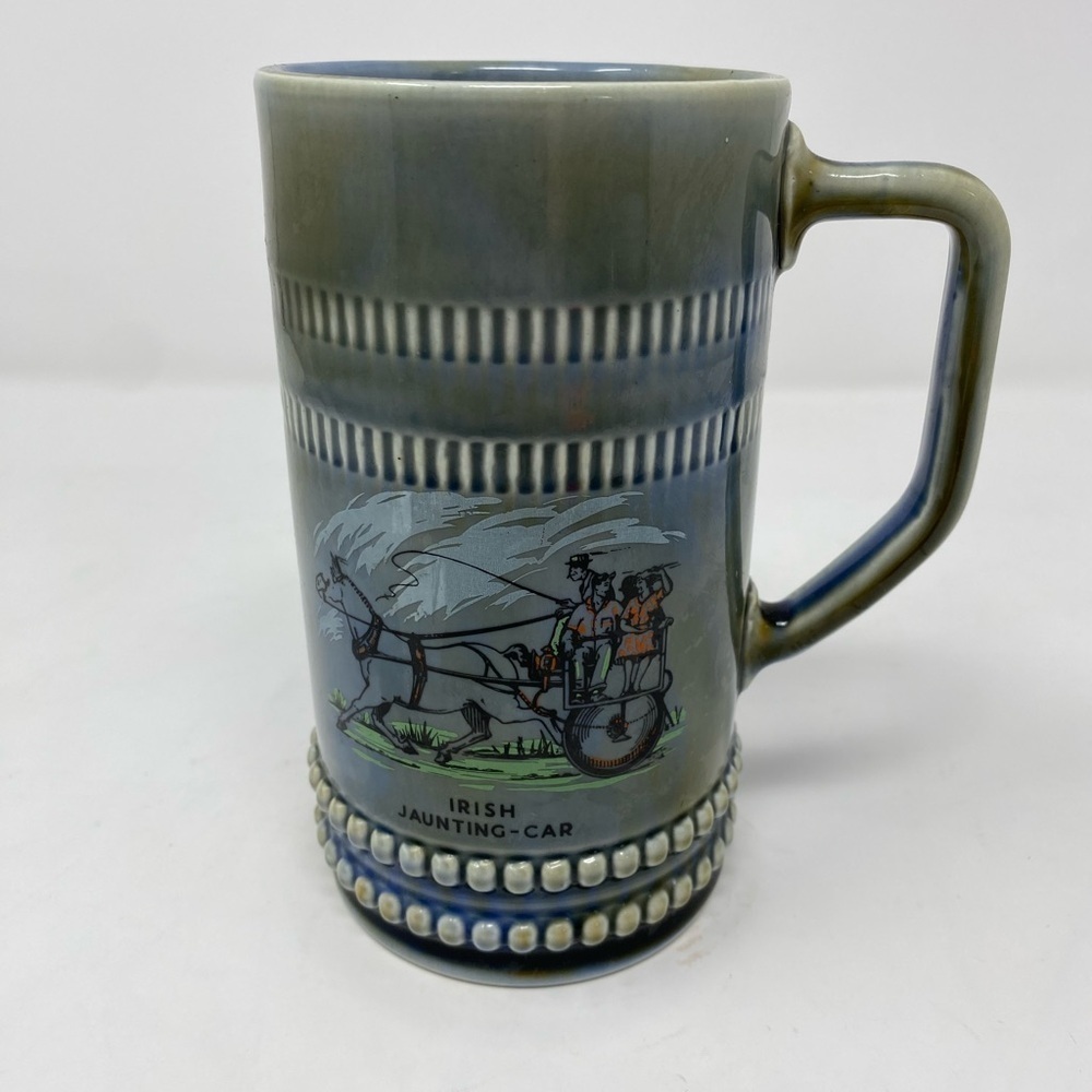 Vintage Irish Wade porcelain Irish Jaunting - Car Beer Stein